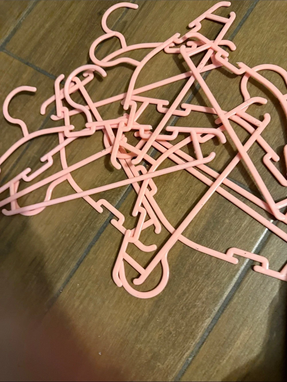 50 pink baby hangers